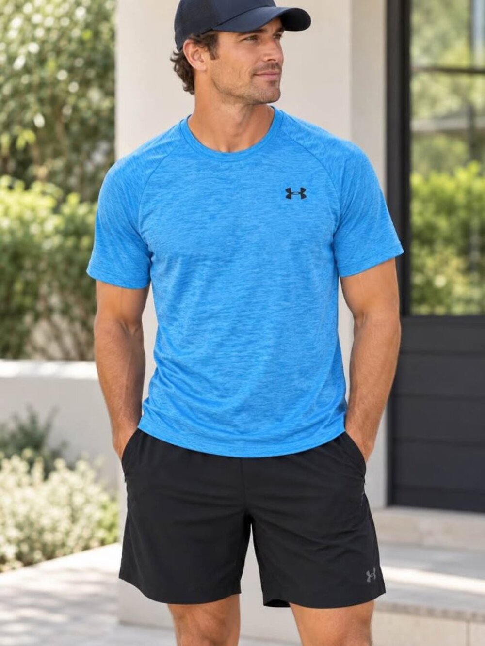 Under Armour Men's Tech Tee Short Sleeve T-Shirt Size Medium Blue